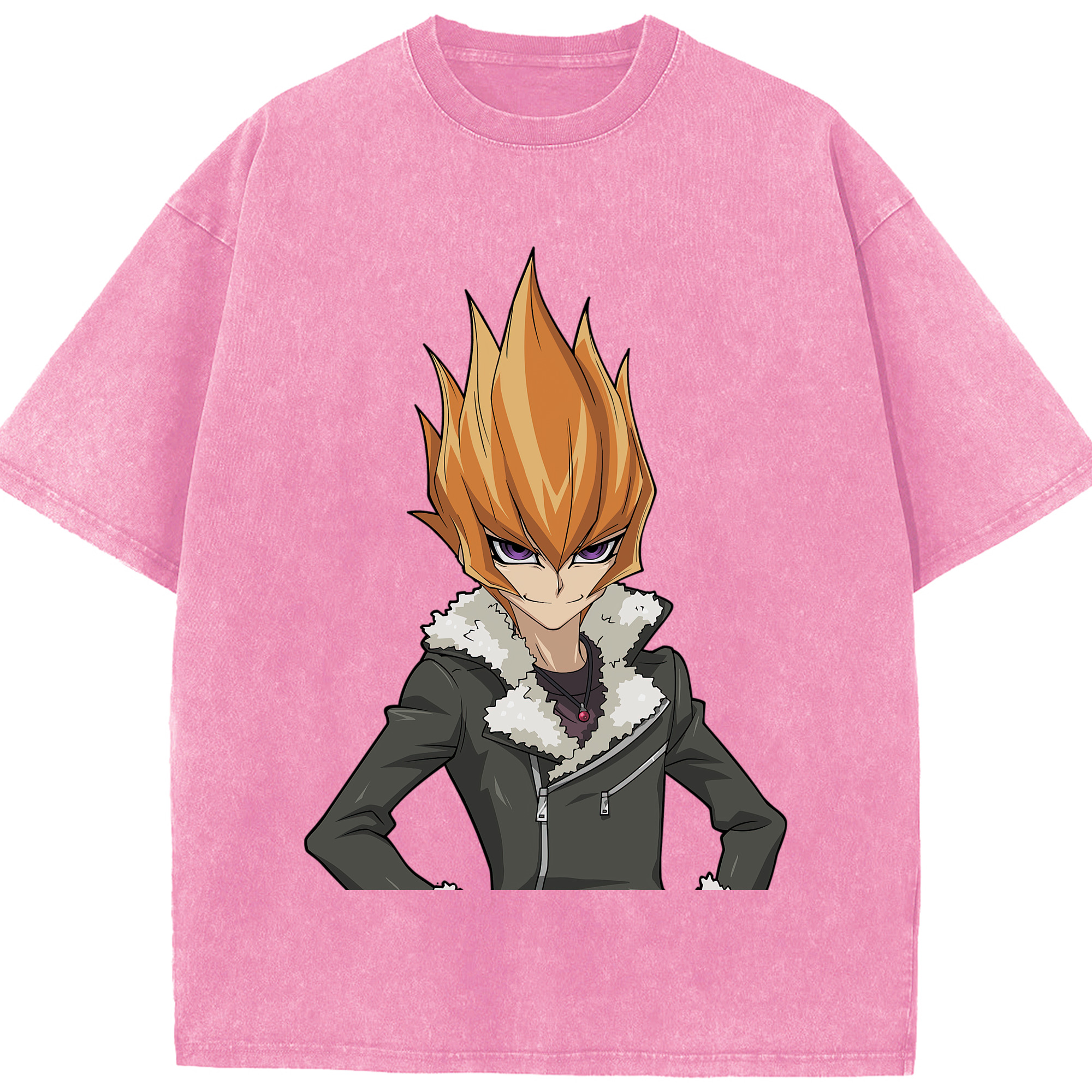 （画像用） 遊☆戯☆王 Yu-Gi-Oh! 綿100% ヴィンテージ風 半袖Tシャツ（フロントプリント）